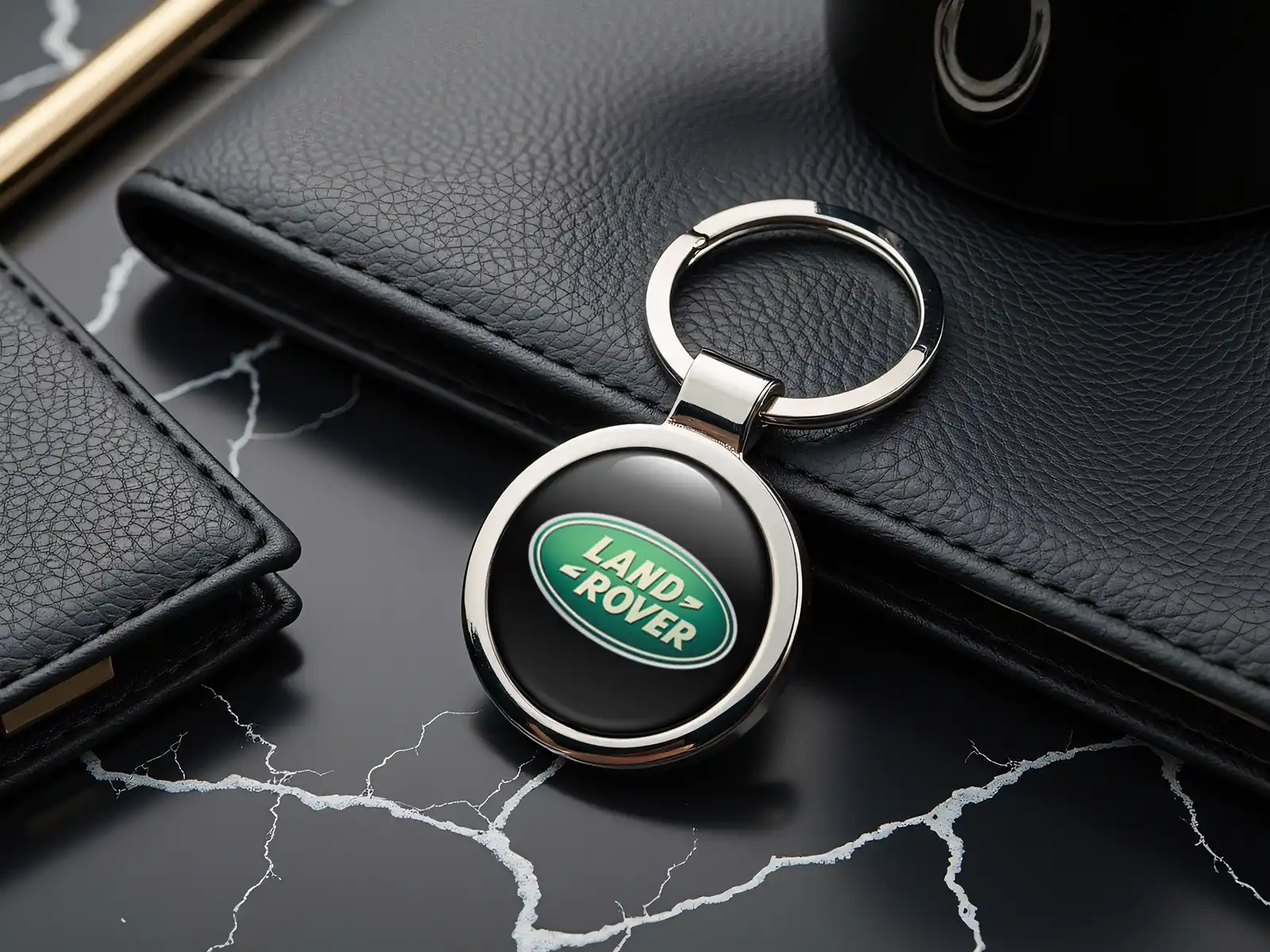 Land Rover Portachiavi Personalizzato Stile con Foto Bombata